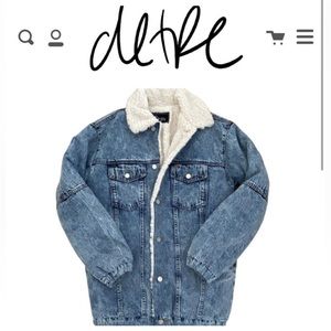 Detre by Dede Raad Denim Sherpa Jacket - size M